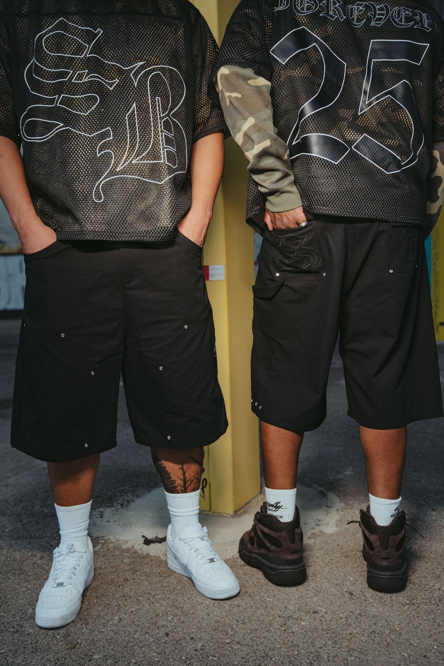 Sincerely Blanco Double Knee Shorts