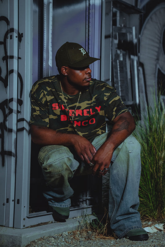 Sincerely Blanco Camo Tee